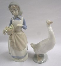 NAO Lladro Girl With Basket