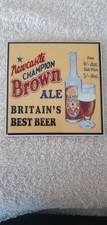 A Rare Ceramic  Newcastle Brown Ale Tile