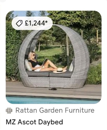 Brown maze rattan lotus - lotus, daybed