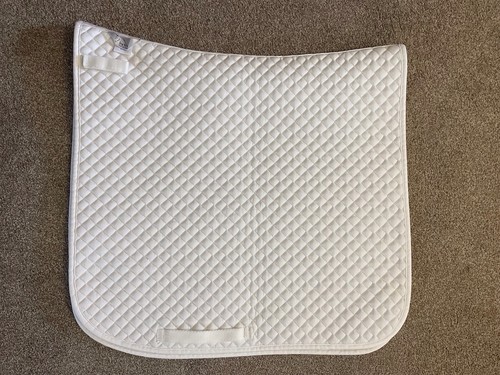 White dressage square saddle - white, /