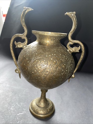 Vintage indian engraved - vintage, brass