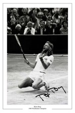 BJORN BORG SIGNED PHOTO PRINT