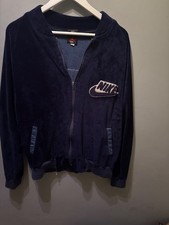 vintage nike jordan velvet navy blue large tracksuit
