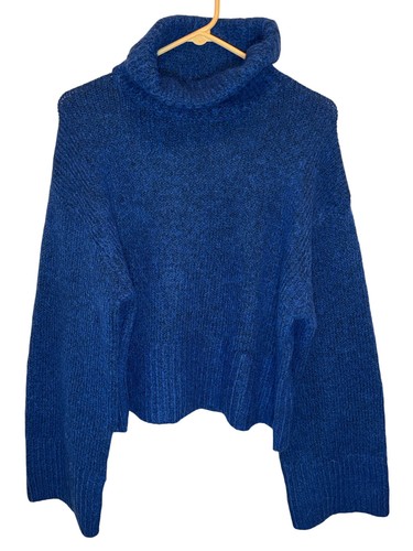 Zara sweater women blue chunky - zara,