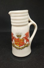 Arcadian Crested China Arms Of Wales Jug Wales Forever In Welsh Matching Crest