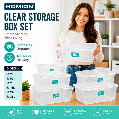 Clear plastic storage boxes - clear,