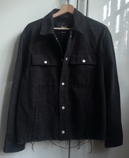 Bershka Denim Shacket With Raw