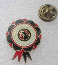 Redwings Horse Sanctuary Charity Pin Badge Rosette Design