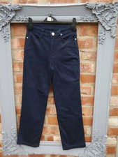  new Ex chain store straight leg bling diamante blue jeans size 6 petite