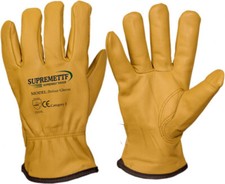 Premium yellow leather driver - leather,