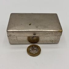 Vintage/Antique Valet Razor Case OR Brass Metal Pill Utility Box OR Tabacco Case