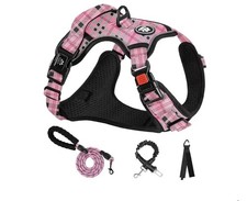 NESTROAD Dog Harness, Anti Pull Medium Dog Vest Harness and Lead Set