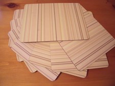 8 rectangular cork-backed