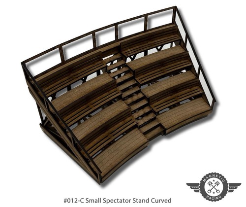 Small spectator stand curved - spectator,