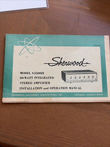 Sherwood model 5500 iv - model,