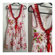 Edelnice white pink floral - pink,