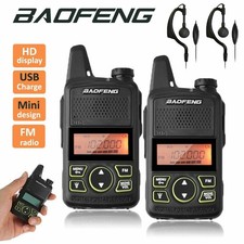 2PC Baofeng BF-T1 Mini Walkie