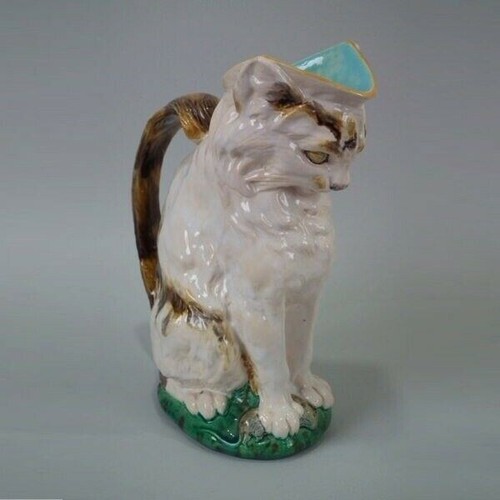 Minton majolica cat - minton, with