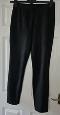 Nina Leonard Faux Soft Leather High Waist Leggings In Black Size M