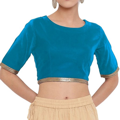 Women velvet sari blouse - women's,