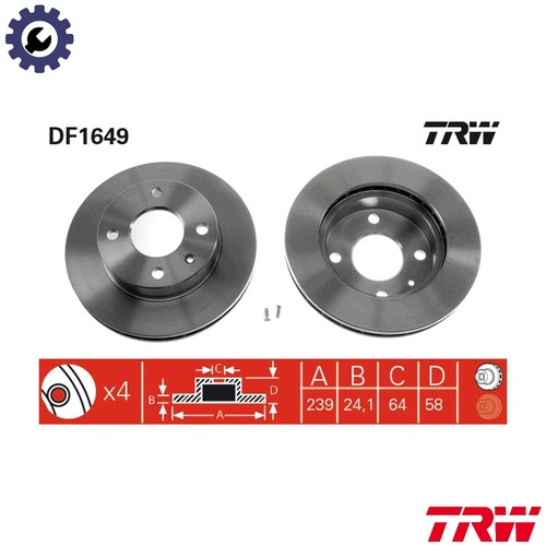 Brake disc df1649 for - brake,
