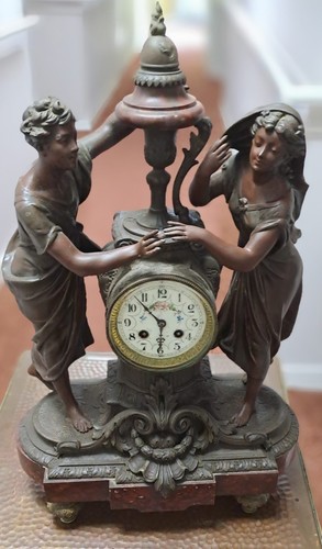Antique french spelter bronze - antique, spelter/bronze