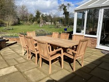 Winter Sale Now On  Rectangle Garden FurnitureSet 180-240 Long Extender 8 Seater