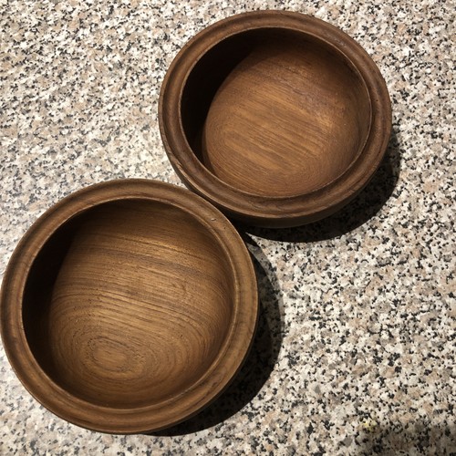 Pair vintage teak - teak, wood