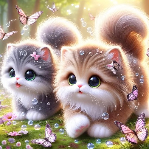Cute cat diamond - cute,