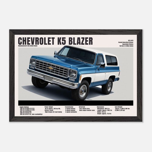 1973 1991 blazer - 1973–1991, poster