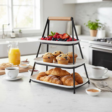 3 Tier Glass Cake Stand