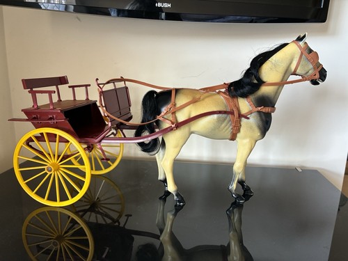 Vintage sindy grey black horse - vintage,