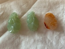 3 Off Carved Jade Pendants