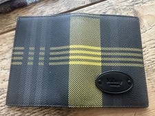 Mulberry Black Cross Grain Leather Passport Cover