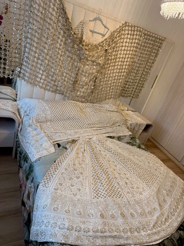 Chikankari lehenga dress nikah - chikankari,