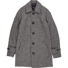 Gloverall Grey Herringbone
