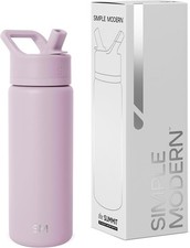 Simple Modern Kids Water Bottle with Straw| Leak Proof Insulated Stainless Steel