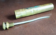 RARE Antique Victorian Knob Top Gun Oiler War Department Crowsfoot Broad Arrow