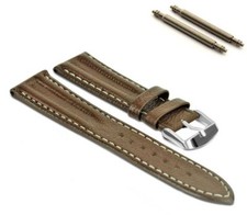 Handmade leather watch strap