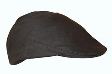  Wax Cotton Men's Flat Cap