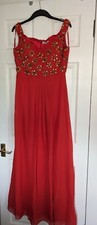 Women's Red Embellished Virgos