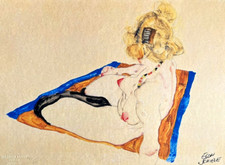 Egon Schiele Lithograph from a
