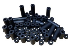 Black Anodised Aluminium Standoff Spacers – M6 Hole – Sign Fixings / Wall Mount