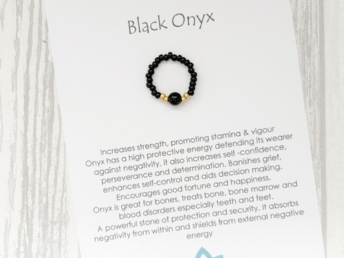 Gemstone ring stretch - ring, miyuki