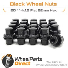 Wheel Nuts (20) Black for Land