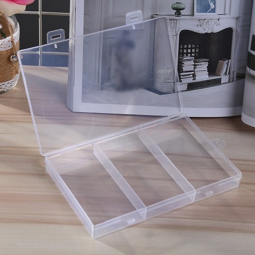 Grid clear plastic storage - clear,