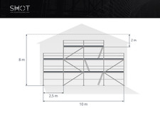 Aluminium gable scaffold NEW