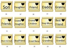 Italian Gold Charms Bracelet