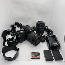 Olympus E-420 10MP Digital SLR Camera Tested Boxed 2 x Lenses Accessories VGC