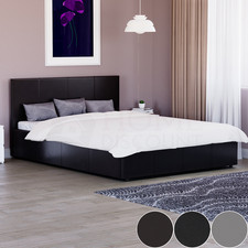 Bed Faux Leather Small Double